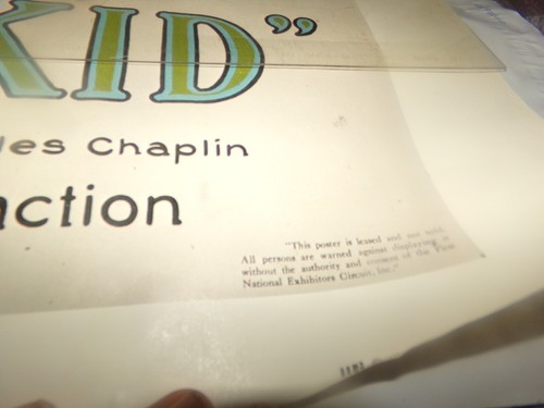 Charlie Chaplin The Kid Movie Poster Reproduction 6 Reels of Joy 25 by 19 1978 - Picture 3 of 6