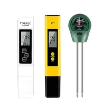 PH Meter, TDS PPM Meter and 3 in 1 Soil Moisture Meter Combo, High ... Fast Ship