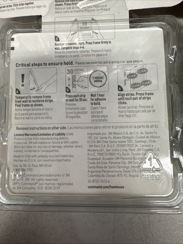 3M Medium Picture Hanging Strips White 3/4" x 2-3/4" 17204-12ES {E} - Picture 11 of 11