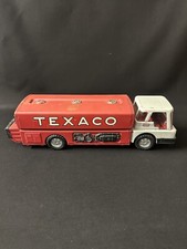 1960s Texaco Fuel Truck Large Toy Model Stamped Steel