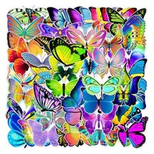 50pcs Fancy Butterfly Stickers For DIY Laptop skateboard Phone Case Decoration