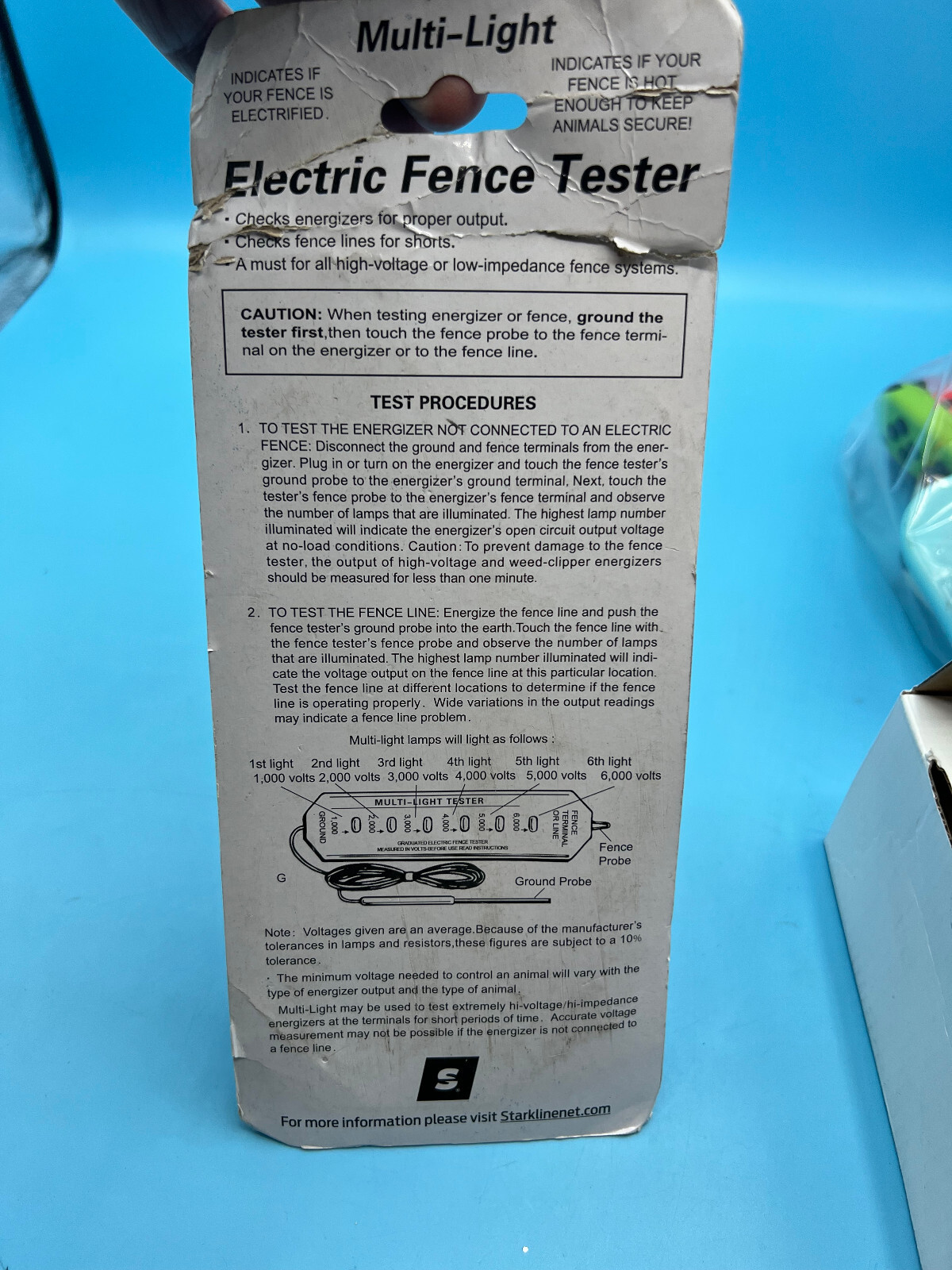 STARKLINE Multi Light Electric Fence Voltage TesterHorse & Livestock