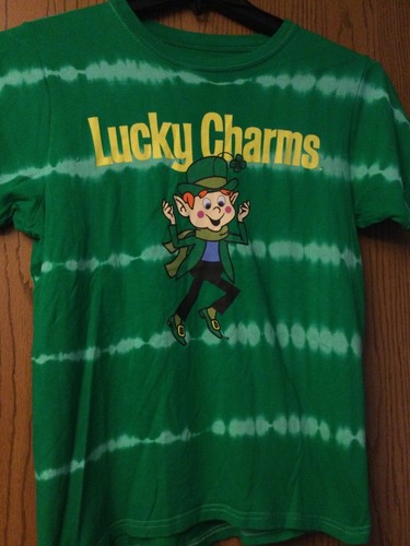 Lucky Charms (Cereal) - Green Tie Dye - XS