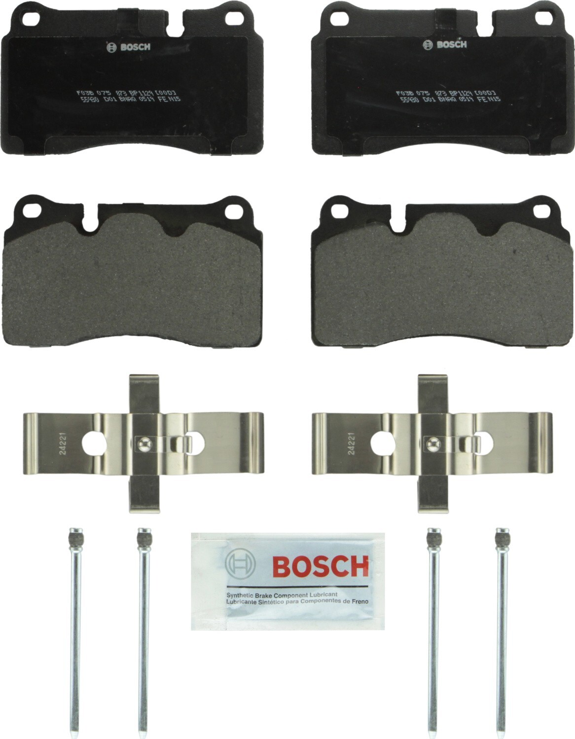 Bosch QuietCast Semi-Metallic Brake Pads Rear For 2009-2013 Ferrari California
