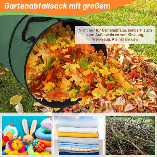 Gartensack Säcke Sack faltbar Gartenabfallsack 170L Pop Up Wasserfest Premium - Bild 3 von 15