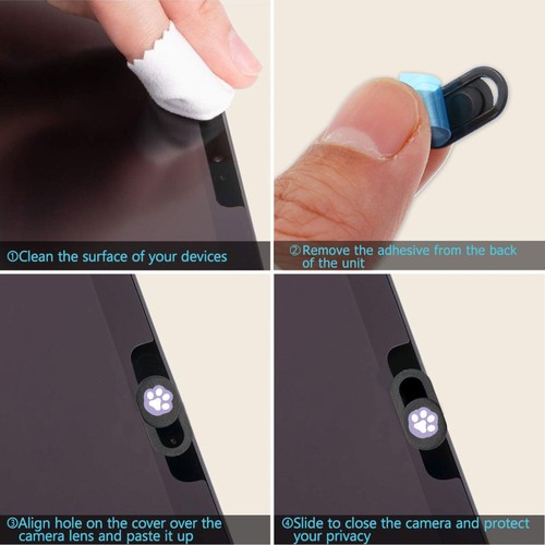 6 PCS Camera Privacy Cover Tablet Computer Protective Monitor Accessories - Afbeelding 10 van 12