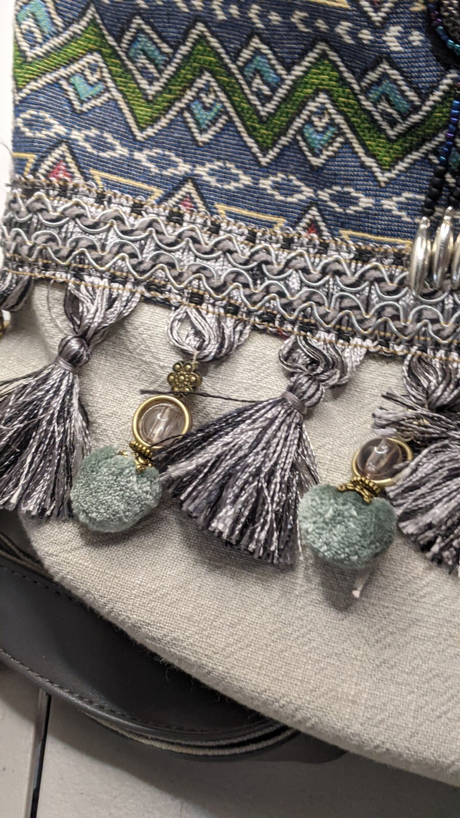 Boho Geometric Pattern Backpack, Very Awesome - image 3