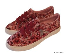 Blowfish Malibu Desert Rose Blush Valley Floral Girl Burgandy Pink Sneaker Tenni