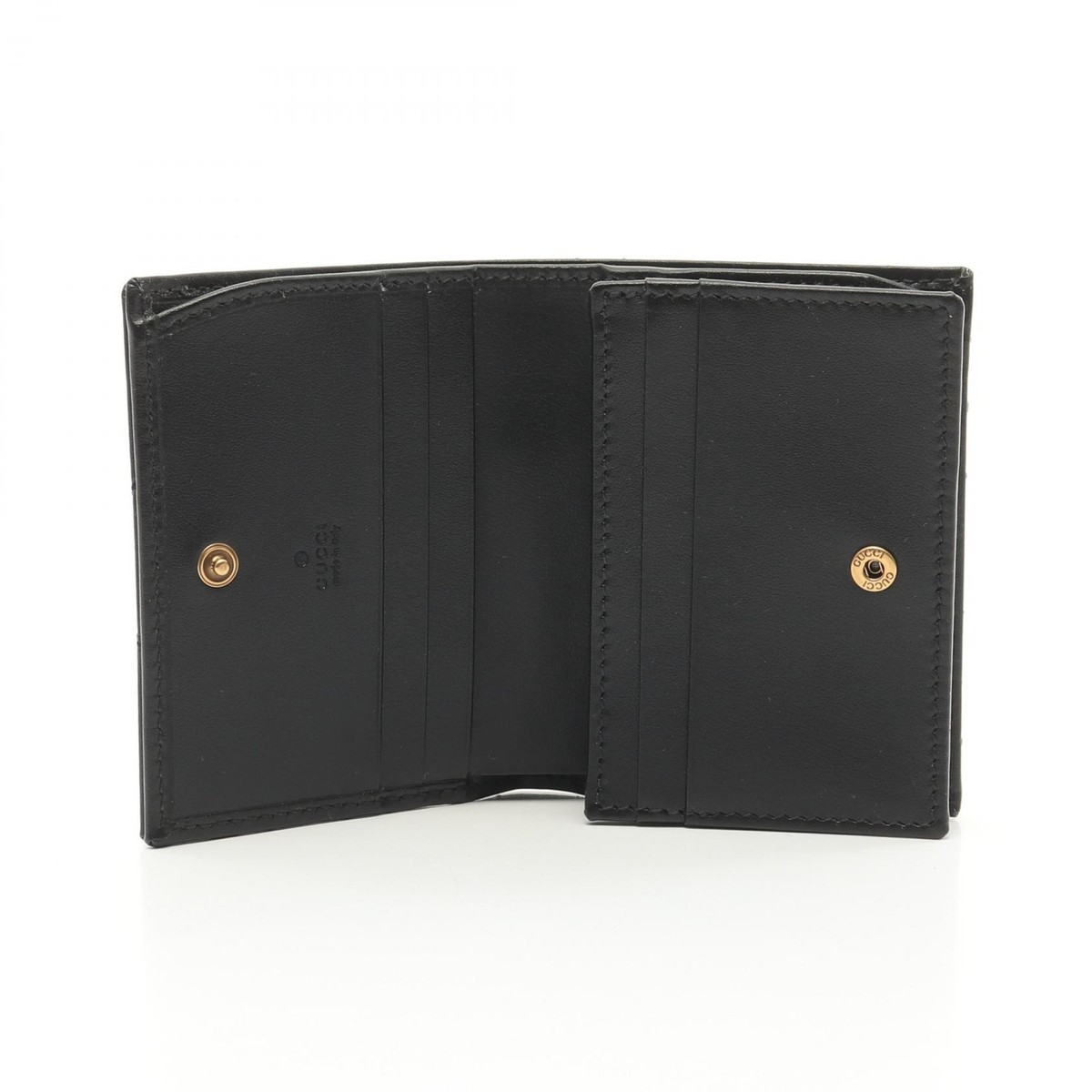 【GUCCI】GG MARMONT WALLET●466492DTD1T1000 GUCCI GG Marmont Bi-fold wallet 466492DTD1T1000 leather