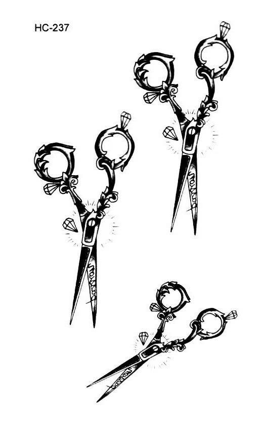 Cosmetology Shear Tattoos