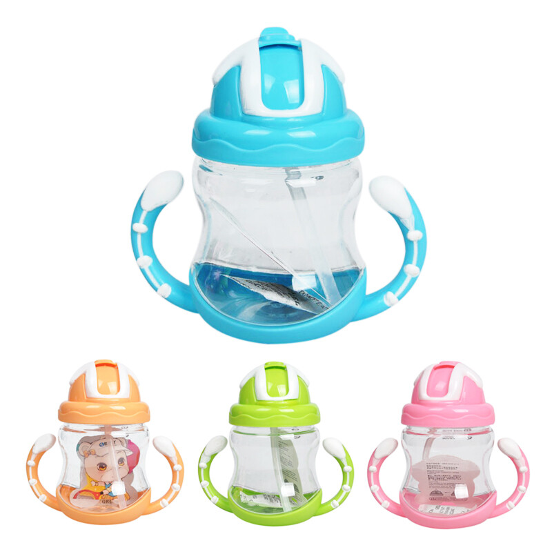 320ml Baby Bottle Kids Cup Silicone Children Training Cups Cute Baby3005