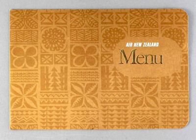 AIR NEW ZEALAND VINTAGE AIRLINE MENÜ BRUNCH AUCKLAND - AUSTRALIA DOUGLAS DC-8