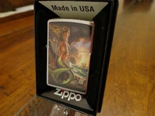 RICK RIETVELD SEXY MERMAID SURF ART PINUP GIRL ZIPPO LIGHTER MINT IN BOX