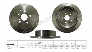 Rr Disc Brake Rotor Best Brakes GP31544 - Picture 1 of 1