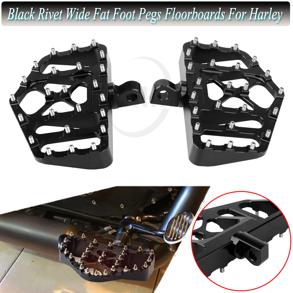 スティッチ Front Rider Footboard Inserts&Bottoms For Harley Electra