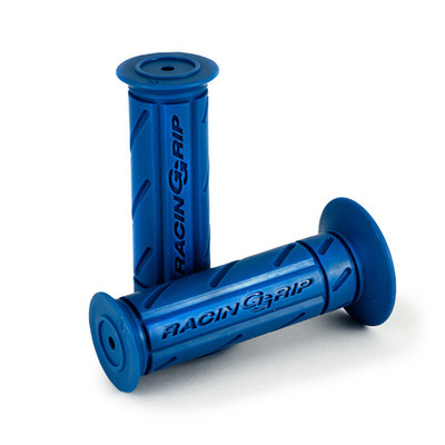 Blue POSH Racing Grips for Honda Ruckus Closed Type with Bonus Stickers