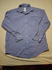 Vintage Brooks Brothers Makers Dress Shirt 16-3 Blue 100 Cottton Made in USA