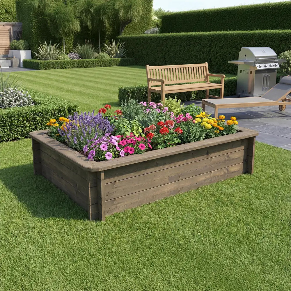 Raised Garden Bed - 2m x 1.5m - 429mm Height - 27mm Thick Wall