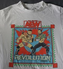 AEW CM Punk Shirt Mens Small Wrestling Revolution 22 Dog Collar Tee Matt Botvin