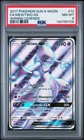2017 POKEMON SUN & MOON SHINING LEGENDS #72 FA/MEWTWO GX PSA 8