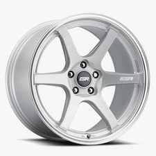 Esr Wheels Rim Apex Series Apx6 18x10.5 5x114.3 Et22 Hyper Silver Machined Lip Esr Wheels Rim Apex Series Apx6 18x10.5 5x114.3 Et22 Hyper Silver Machined Lip