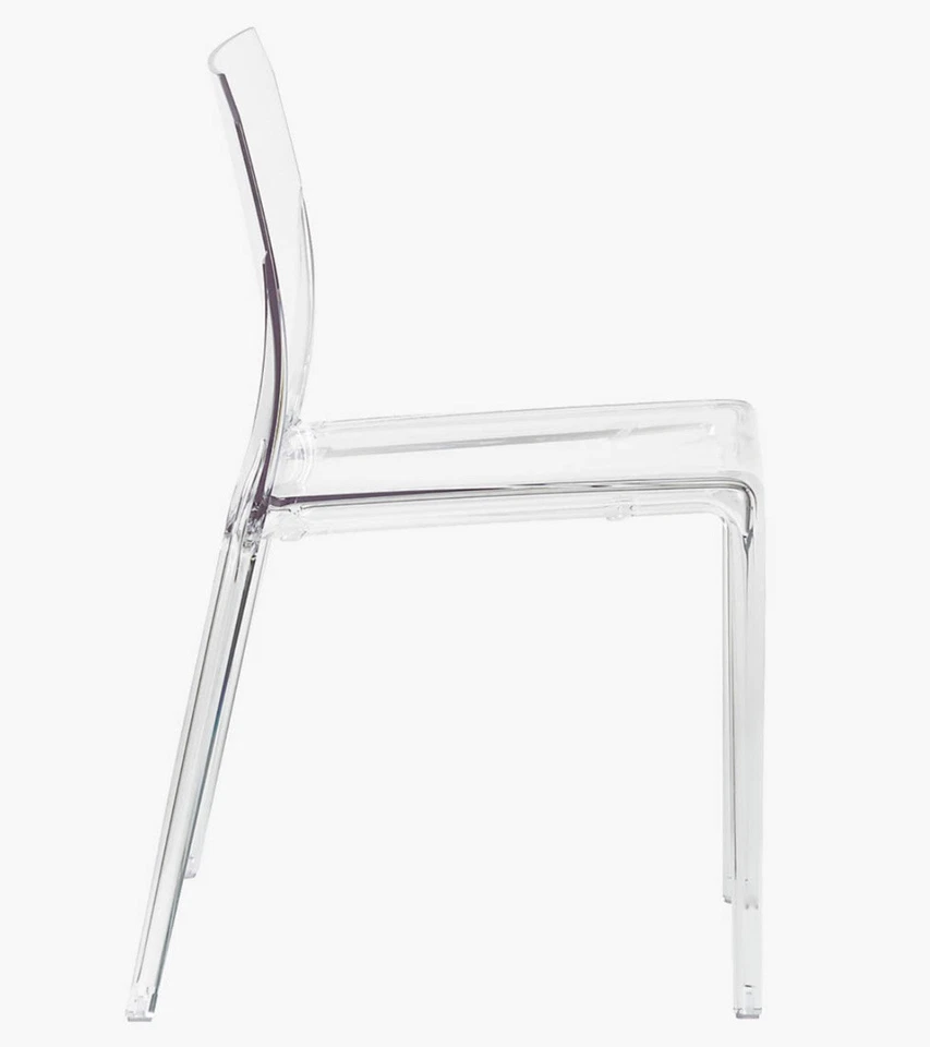 Silla Lucite transparente, acrílico, comedor, oficina. Foto 3 de 4