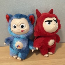 Aldi Maniacs Maniac Blue Red Devil Plush Keychain Aldimaniac Nib Open Box