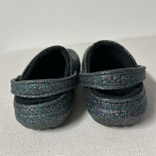 Crocs Classic Glitter Lined Clogs M6 / W8 Multicolor Black Lining Starry Skies - Bild 3 von 10