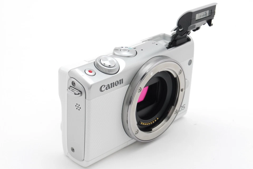 [N COMO NUEVA] Cámara digital Canon EOS M100 24,2 MP blanca EF-M 18-55 lente de JAPÓN Foto 3 de 4