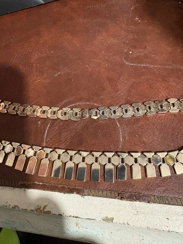 Antique Art Deco Style Silver Toned Costume Jewelry Necklace