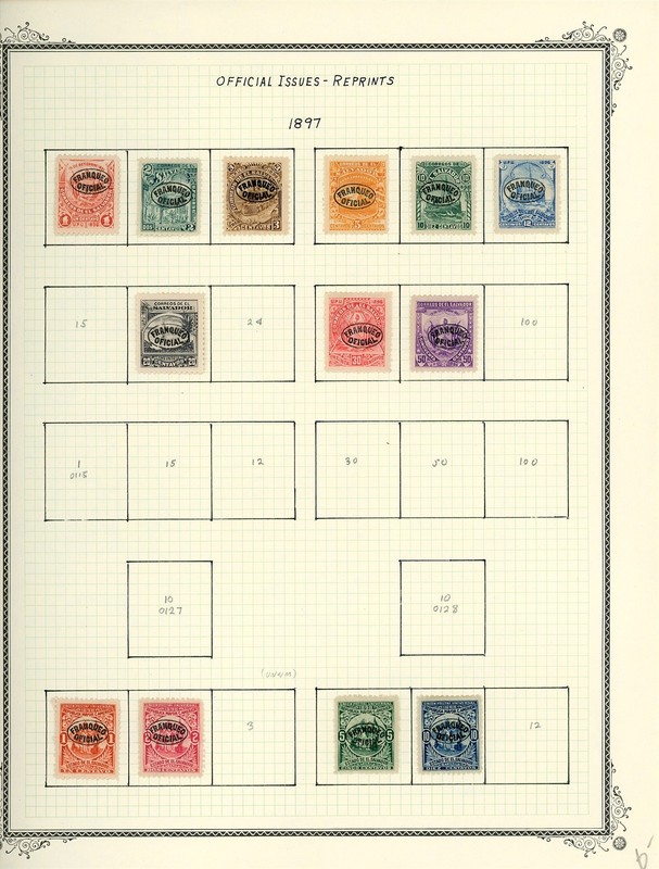 EL SALVADOR Selections on Scott Specialty Album Page Lot #77 - SEE SCAN - $$$