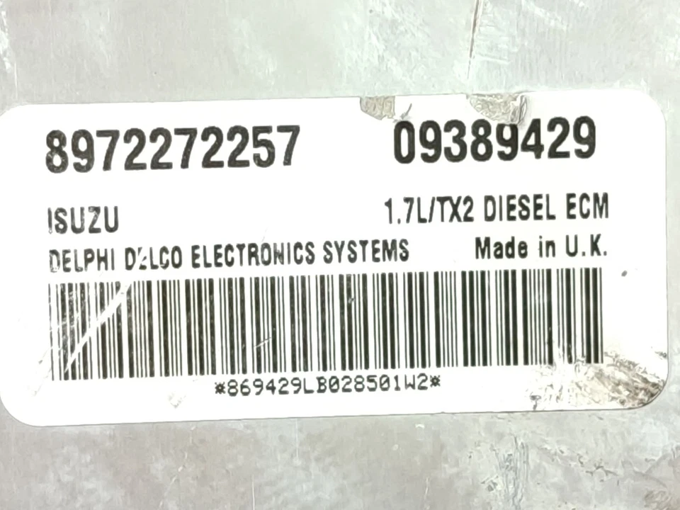 8972272257 CENTRALINA MOTORE / 2455719 PER OPEL CORSA C X01 1.7 DTI F08, F68 - Immagine 3 di 4