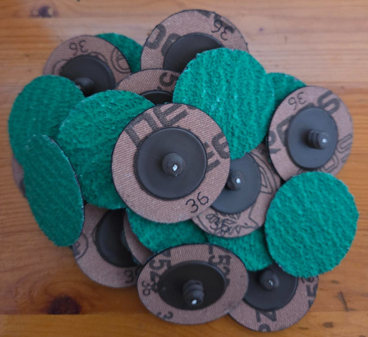 ROLOC DISCS | 2" 36 GRIT | TYPE-R | OUTLASTS 3M GREEN CORPS | QTY: 50 | USA