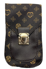 Phone Holder Brown Crossbody Gold Chain O NWT Make Offer