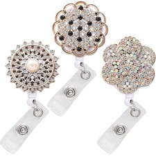 Badge Reel Retractable Badge Holder with Alligator Clip,Nurse Cute Badge Clip...