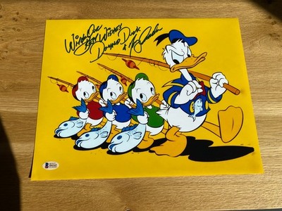 Donald Duck Tick Trick u. Track - Foto Toni Anselmo orig. unterzeichnet  Beckett