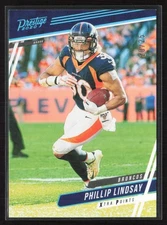 2020 Panini Prestige Xtra Points Platinum #/25 Phillip Lindsay #32 Broncos