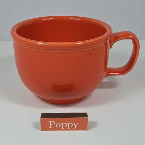 Fiesta JUMBO MUG - Poppy - Fiestaware Cup 18oz Retired Discontinued HLC