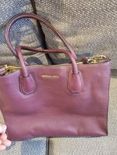 designer bag, Michael Kors, Women's Handbag Burgundy Red Leather, Ex Dispaly.