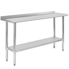 Hally Stainless Steel Table For Prep Work 18 X 60 Inches Nsf Commercial Heavy