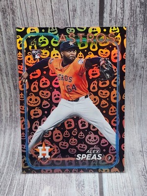 Alex Speas 2024 Topps Update Halloween Jack O Lanterns SP RC Rookie Card #US222