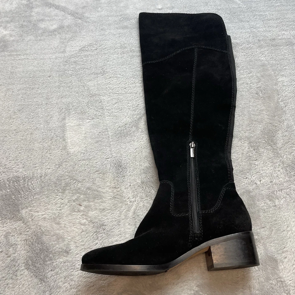 Vince Camuto Kreesell Riding Boot Womens 7.5M Black Suede Tall RIGHT FOOT ONLY - Image 2 of 4