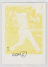 2016 Panini Donruss Test Proof Yellow 2/5 Evan Gattis #150 y0i