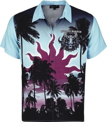 Summer Breeze Kurzarmhemd Herren Summer Breeze Skull multicolor