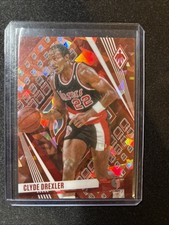 Clyde Drexler 2023-24 Phoenix Orange Ice #34/249 Trail Blazers HOF
