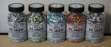 Juego de 5 fichas de color en escamas de terrazo Folkart 2,47 oz verde azulado azul terracota gris