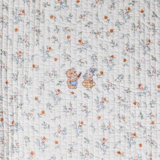 New 100 Cotton Child Blanket Quilt Toddler Bear Bunny 59" x 79" Twin