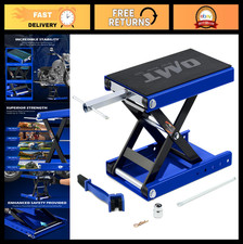 Heavy-duty 1100lb Motorcycle Scissor Lift Jack - Wide Deck Motorbike Hoist Stand