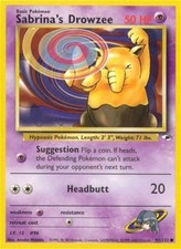 Pokémon Sabrina's Drowzee GH-92 Common Englisch Poor