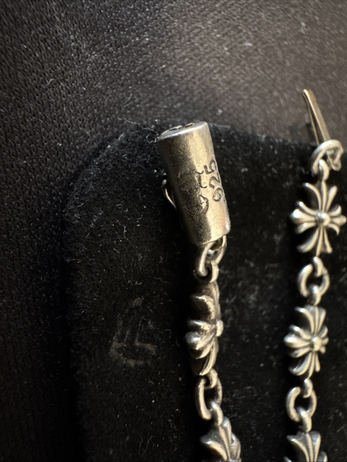 100% Authentic Chrome Hearts Tiny E CH Plus Brace… - image 4